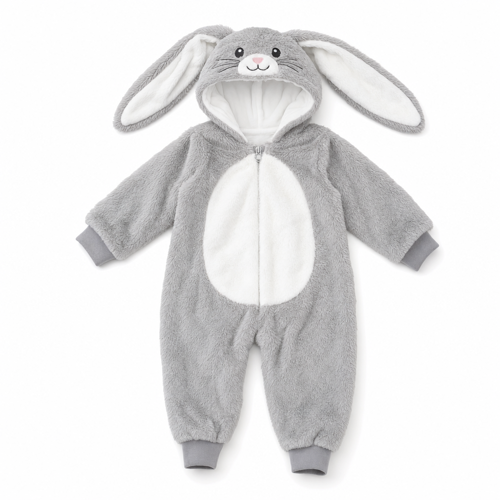 Bunny Hop Suit costume flat lay